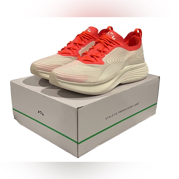 APL Men\'s Streamline Running Shoe, Pristine/Impulse Red/White NWT Men’s Size: 14